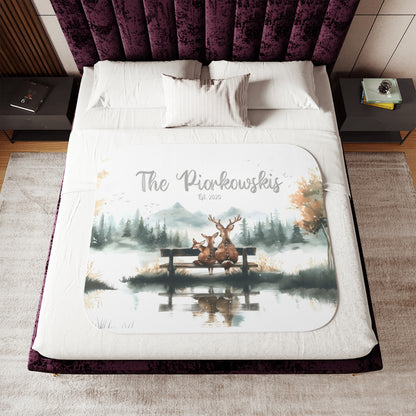 Family Fawn'dness Personalized Blanket